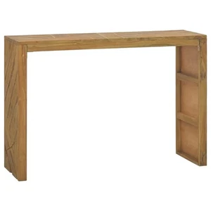 Solid Teak Wood Console Table Highboard Sideboard Wooden Side Table vidaXL - Picture 1 of 5