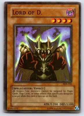 Yu-Gi-Oh! FOIL SHIFT MISPRINT Lord of D. SDK-041 Super Rare With Holobleed - Image 1 of 4