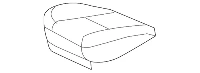 Funda de cojín de asiento de conductor de ébano GM 22751125 genuina Foto 1 de 4