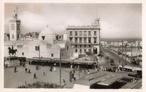 Postcard Alger Algeria General Government Square Real Photo - Picture 1 of 2