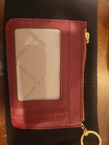 Michael Kors BURGANDY Jet Set custodia da viaggio con cerniera nuova senza etichette R322 - Foto 1 di 4