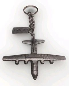 Vintage Air National Guard Keychain with C-130 Aircraft Lockheed Aviation Keys - Picture 1 of 5