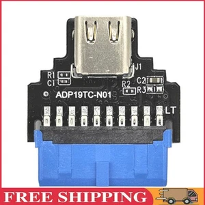 19-Pin-zu-Typ-C/Dual-USB-A-Anschluss für WIN/LINUX/ (TYPE-C-Up) - Bild 1 von 10