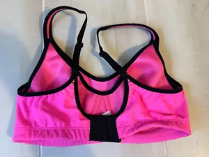 VSX Sport Victoria's Secret pink black sports bra size 34C women's - Picture 1 of 7