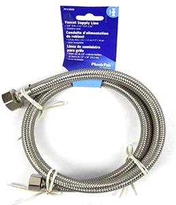 Faucet Supply Line 3/8" Compression X 1/2" D FIP 30" L - Plumb Pak PP23808 - Picture 1 of 5