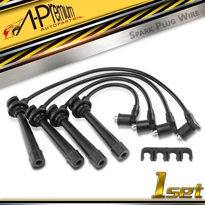 Juego de 4 cables de bujía para Kia Rio 2001-2005 L4 1,6 L 1,5 L de aspiración natural Foto 1 de 4