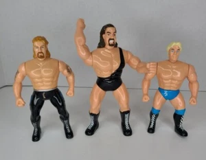 Vintage Lot of 3 Double Axe Handle Action Figure WCW NWO WWE 7" 1998 - Picture 1 of 10