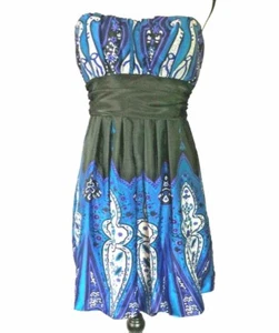 NEU schulterfrei Größe 11/12 Abschlussball formelles kurzes Kleid $ 75 B. Darlin Fit & Flare Spaß - Bild 1 von 5