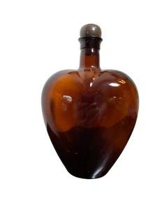 Vintage Paul Masson 8,5" Herz Schnapsflasche mit Stopfen - Bild 1 von 6