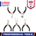 New 5pc Mini Beading Pliers Set Round Bent Long Nose Jewellery Making Tools Kit