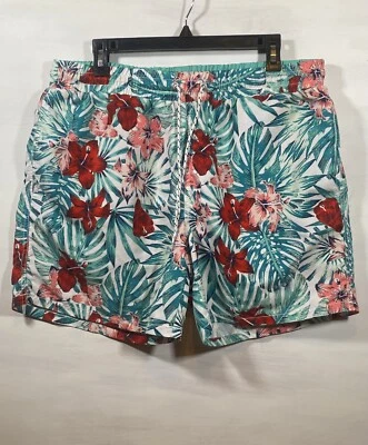 Bañador EXPRESS Estampado Tropical Malla Forrado Bolsillos Para Hombre Talla XL/L Ver Fotos Foto 1 de 4