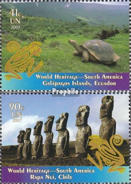 Naciones Unidas - nuevo York 1066-1067 sobres primer día 2007 América del Sur - Imagen 1 de 1