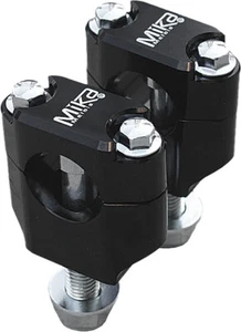 MIKA METALS 1986-1988 TX 510 Husqvarna BAR CLAMPS RUBBER MOUNTED 1-1/8" BLK BLAC - Picture 1 of 1