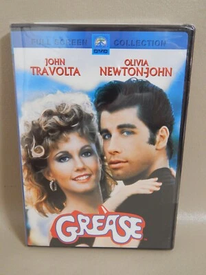 GREASE (DVD FULL SCREEN) OLIVIA NEWTON-JOHN, TRAVOLTA New Factory Sealed - Image 1 of 4