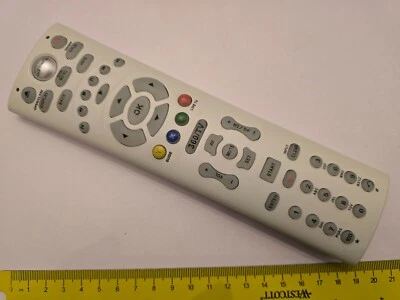 MICROSOFT XBOX 360 DVD TV MEDIA REMOTE CONTROL CONTROLLER IR BackLit White - Image 1 of 2
