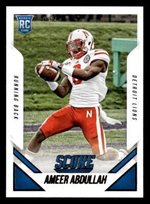 Ameer Abdullah 2015 Score Rookie Card #385 Detroit Lions - Image 1 of 2