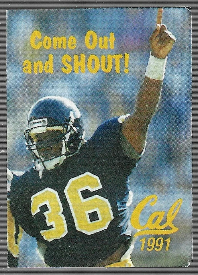 RARE 1991 California College Football Schedule !!! - Image 1 of 1
