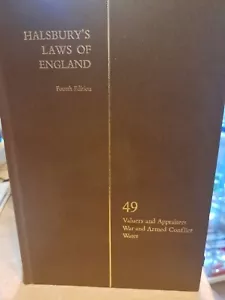 Halsbury's Laws of England: Fourth Edition #49! HC Book - Picture 1 of 3