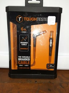 ToughTested 3.5mm 6’ Durable Braided Audio Auxiliary Cable (TT-FC6-Aux) - Picture 1 of 1