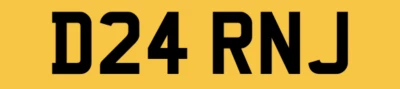 DARREN DAR DARON NUMBER PLATE D24 RNJ PRIVATE REGISTRATION CAR REG DARREN J REG - Image 1 of 4