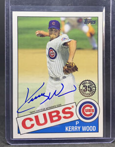 2020 Topps Kerry Wood ‘85 35th Anniversary Autograph Auto Cubs