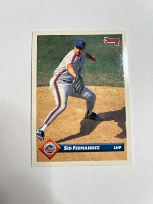 1993 Donruss Baseball Card Sid Fernandez New York Mets #566 - Image 1 of 4