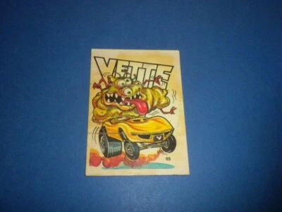 ODD RODS Donruss sticker #65 Odder/Fantastic 1969-1973 VETTE - Image 1 of 4