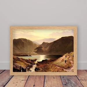 Easedale Tarn by Sidney Percy Framed Vintage Lake District Landscape Art Print - Picture 1 of 14