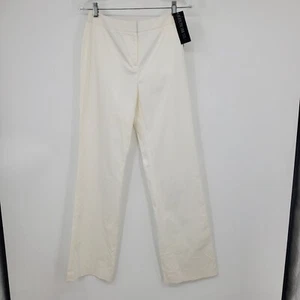 Pantaloni eleganti donna Lafayette 148 New York bianchi nuovi con etichetta taglia 2 - Foto 1 di 14