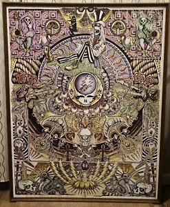 HUGE POSTER Grateful Dead Collage RFK Stadium '89 R. Classic Jam Bands Rock - Picture 1 of 8