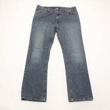 Tommy Hilfiger Men's Size 36x32 Blue Bootcut Dark Wash 100% Cotton Denim Jeans