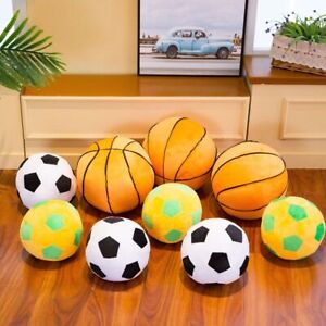 Kids Creative Imitation Football Basketball Plush Pillow Stuffed Plush Toys-