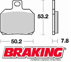 BRAKING DUCATI 1098 S TRICOLOR REAR PADS 2007-2008 BRAKE PADS REAR - Picture 1 of 1