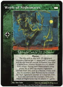 Week of Nightmares Lords of the Night V:TES VTES Vampire CCG - Foto 1 di 1