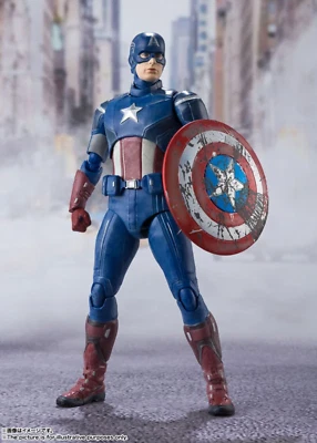 Bandai Tamashii Nations S.H.Figuarts Capitán América Vengadores Edición Conjunto Foto 1 de 4