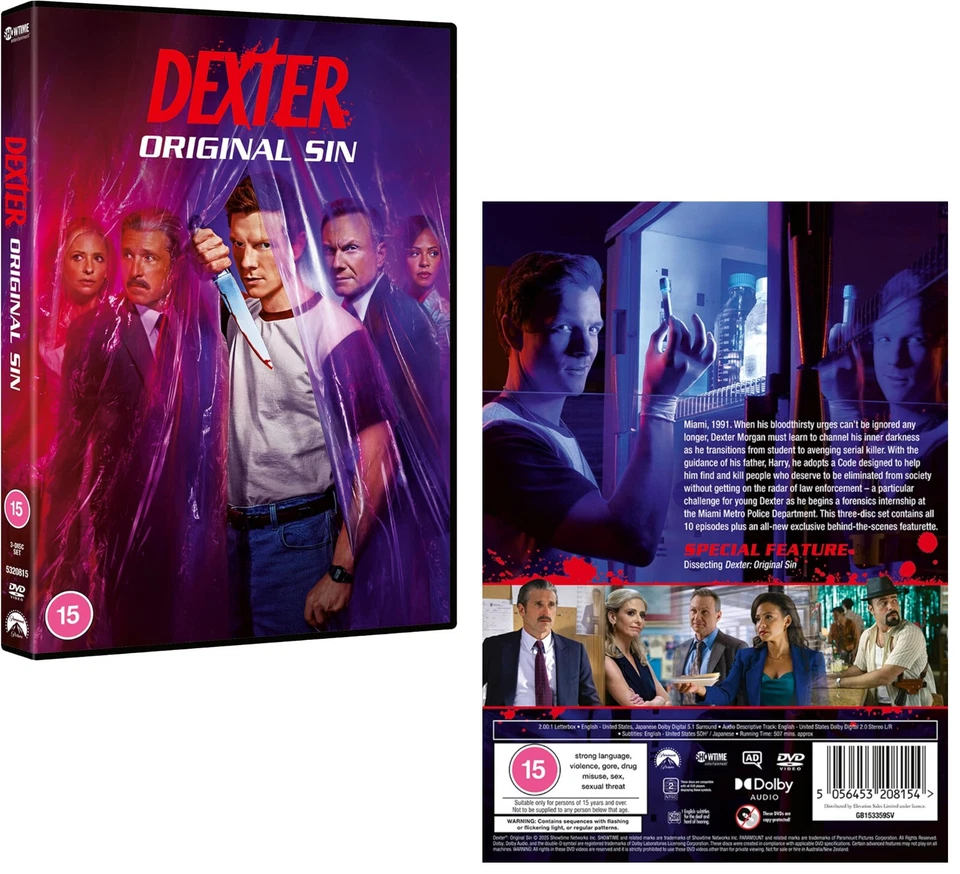 DEXTER: ORIGINAL SIN 1 (2024):  Prequel TV Season Series - NEW Eu Rg2 DVD  sp - Image 1 of 1