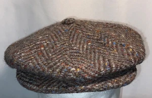 Gorra de Motor Irlandesa de Colección 22’’’ Jonathan Richard Irlanda 100% Lana Para Hombre M Marrón Sombrero - Imagen 1 de 6