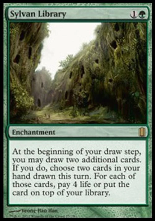 MTG English Sylvan Library NM Foil Commander's Arsenal - Image 1 of 1
