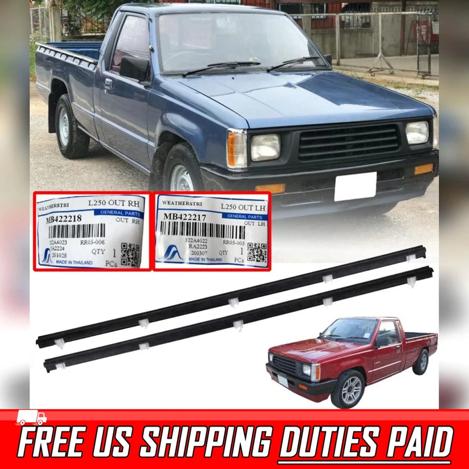 CINTURÓN DE PUERTA RESISTENTE EXTERIOR PARA MITSUBISHI MIGHTY MAX L200 DODGE RAM 50 1986-97 Foto 1 de 4