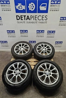 ✅4 JANTES MERCEDES BENZ C220 205/55R16 5X112 6.5JX16H2 ET38 A2054012400 + PNEUS - Imagen 1 de 4