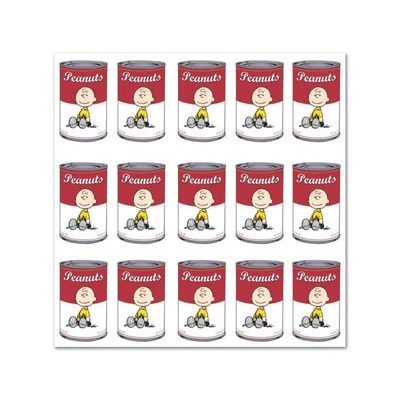 Arte de dibujos animados en lienzo de edición limitada numerado "Peanuts Can" de cacahuetes Foto 1 de 3