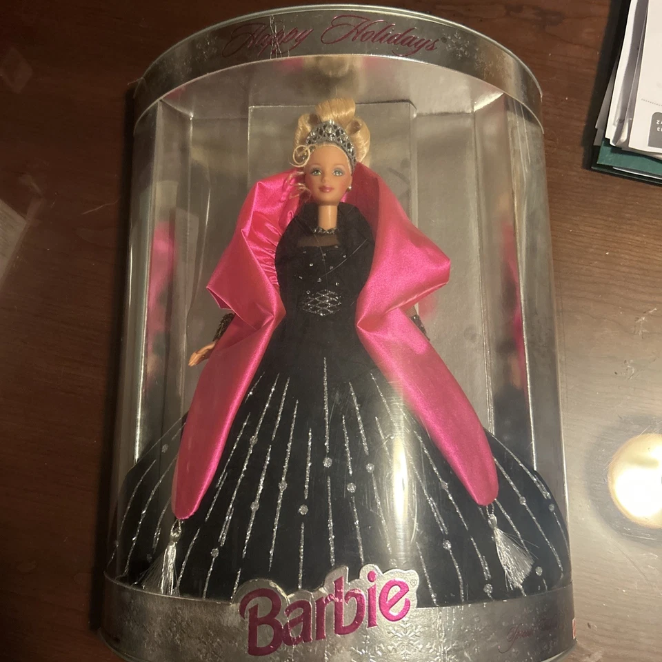 Mattel 1998 Happy Holiday Christmas Barbie Doll Figure New Special Edition Box - Image 1 of 4