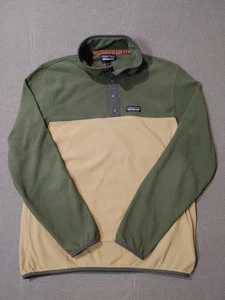 Patagonia Damen Small Snap-T Fleecepullover Grün/Kaffee Farbblock. - Bild 1 von 10