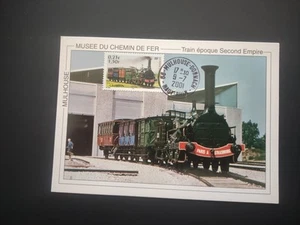 L12T - CARTE MAXIMUM - TRAIN - MUSEE DU CHEMIN DE FER - MULHOUSE - 2001. - Imagen 1 de 2