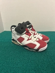 Air Jordan 6 Retro 2014 Carmin black white red - Size 5.5y - Picture 1 of 10