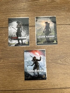 Tomb Raider Series PlayStation Trading Cards Complete Set X 3 Collectible Cards - Picture 1 of 9