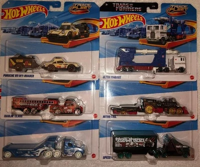 Hot Wheels Track Fleet Transformers, Nitro Rail, Porsche, Hype Hauler & More New - Image 1 of 4