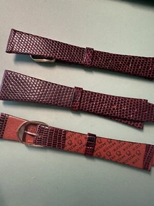 Genuine Vintage Milus 16mm Lizard Skin Watch Strap - Picture 1 of 4