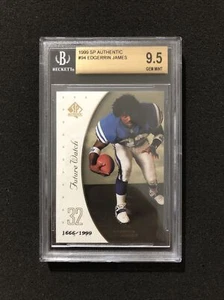 1999 Upper Deck SP Authentic EDGERRIN JAMES #94 BGS 9.5 💎 ROOKIE 💎 1666/1999 - Picture 1 of 2