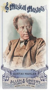 2012 Topps Allen and Ginter Mini Musical Masters #MM16 Gustav Mahler